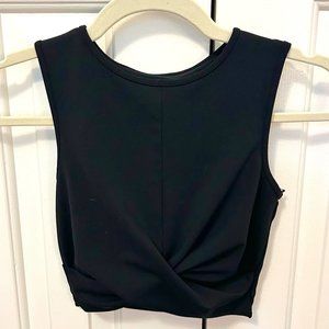 Black, Activewear, Tight Top